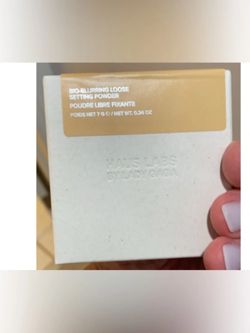 $38 MSRP Haus Labs Bio-Blurring Loose Setting Powder In “Golden” | New In Box